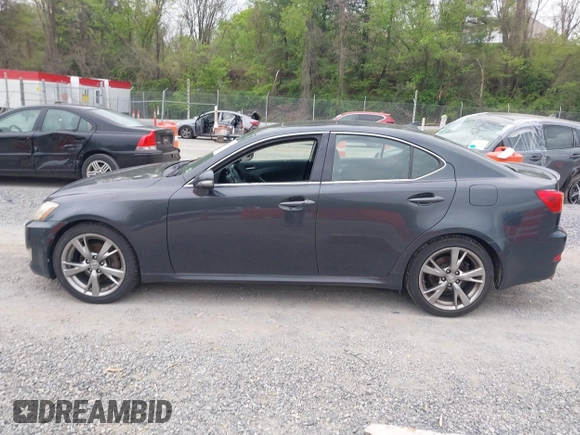 2010 Lexus IS 250 with VIN JTHBF5C27A5120477, listed as a IAAI auction lot 42109745 with 235,585 mi miles. Bid and sale history available at carsss.com. Image 14.