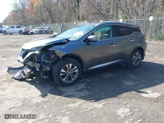 2015 Nissan Murano Platinum with VIN 5N1AZ2MH0FN217772, listed as a IAAI auction lot 41918231 with 168,952 mi miles. Bid and sale history available at carsss.com. Image 2.