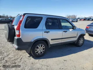 2006 Honda CR-V EX with VIN JHLRD68866C025276, listed as a Copart auction lot 47196495 with 224,669 mi miles and Salvage Title. Bid and sale history available at carsss.com. Image 3.
