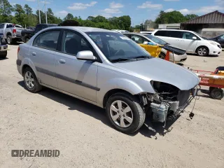 2008 Kia Rio LX with VIN KNADE123X86317693, listed as a Copart auction lot 52608305 with 72,488 mi miles and Salvage Title. Bid and sale history available at carsss.com. Image 4.