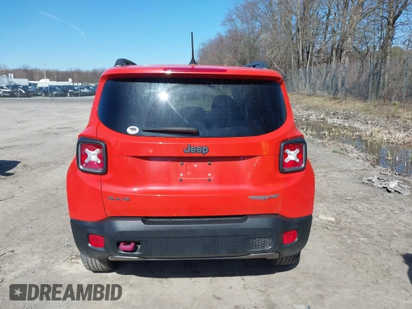 2016 Jeep Renegade Trailhawk with VIN ZACCJBCT1GPE28594, listed as a IAAI auction lot 42099461 with 120,117 mi miles and . Bid and sale history available at carsss.com. Image 16.