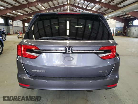 2022 Honda Odyssey Touring with VIN 5FNRL6H83NB061024, listed as a Copart auction lot 55073695 with 31,440 mi miles and Salvage title. Bid and sale history available at DreamBid. Image 6.