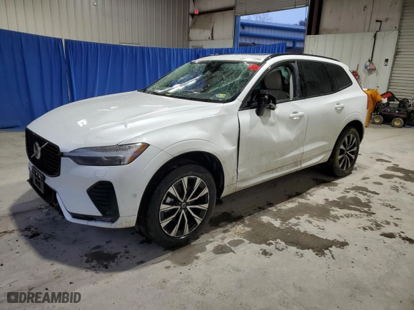 2024 Volvo XC60 Plus Dark Theme with VIN YV4L12RL7R1750616, listed as a Copart auction lot 86825234 with 0 mi miles and Salvage Title. Bid and sale history available at carsss.com. Image 1.