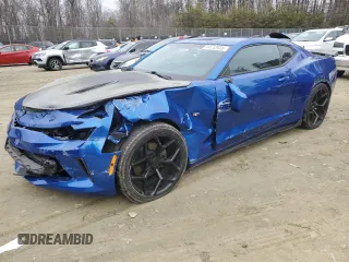 2017 Chevrolet Camaro 1LT with VIN 1G1FB1RS6H0156210, listed as a Copart auction lot 44733455 with 67,752 mi miles and Salvage Title. Bid and sale history available at carsss.com. Image 1.