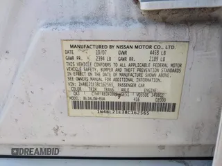 2008 Nissan Altima 3.5 SE with VIN 1N4BL21E38C162565, listed as a IAAI auction lot 41722199 with 205,992 mi miles. Bid and sale history available at carsss.com. Image 9.