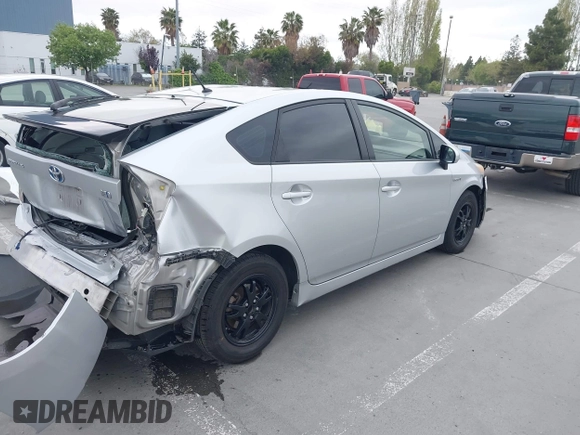 2013 Toyota Prius One with VIN JTDKN3DU5D5592013, listed as a IAAI auction lot 42036685 with 236,097 mi miles and . Bid and sale history available at DreamBid. Image 4.