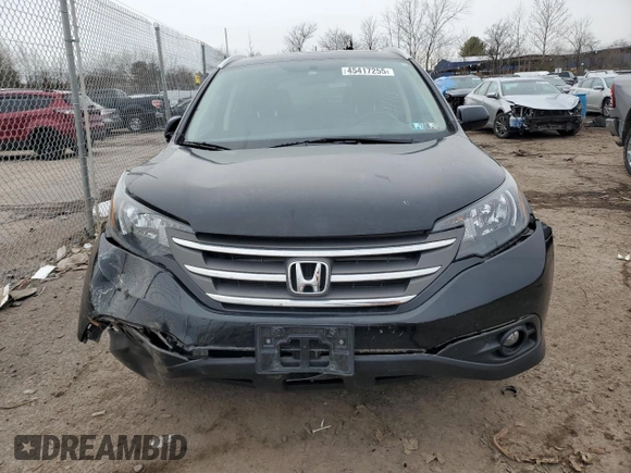 2012 Honda CR-V EX-L with VIN 2HKRM3H73CH511787, listed as a Copart auction lot 45417255 with 101,329 mi miles and Salvage Title. Bid and sale history available at carsss.com. Image 5.