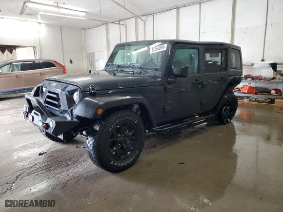 2017 Jeep Wrangler Unlimited Sport with VIN 1C4BJWDG7HL539287, listed as a Copart auction lot 52366995 with 70,782 mi miles and Salvage Title. Bid and sale history available at carsss.com. Image 1.