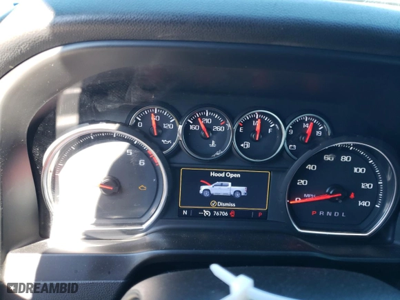 2019 Chevrolet Silverado 1500 LT with VIN 1GCPWCED1KZ233121, listed as a Copart auction lot 41473495 with 76,706 mi miles and Clean Title. Bid and sale history available at carsss.com. Image 9.
