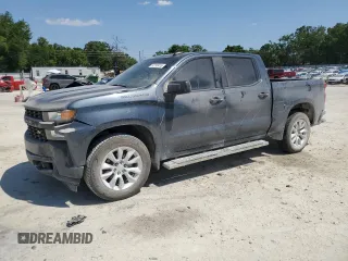 2021 Chevrolet Silverado 1500 Custom with VIN 1GCPWBEK1MZ241845, listed as a Copart auction lot 52790415 with 133,480 mi miles and Salvage Title. Bid and sale history available at DreamBid. Image 1.