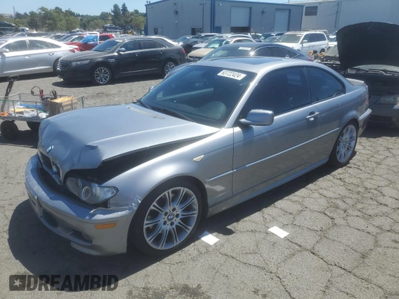 2004 BMW 3 Series 330Ci with VIN WBABD53464PL14996, listed as a Copart auction lot 63722424 with 137,923 mi miles and Salvage Title. Bid and sale history available at carsss.com. Image 1.