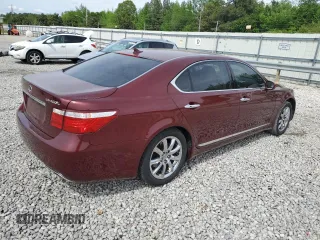 2007 Lexus LS 460 L with VIN JTHGL46F375014799, listed as a Copart auction lot 53912115 with 150,120 mi miles and Salvage title. Bid and sale history available at DreamBid. Image 3.