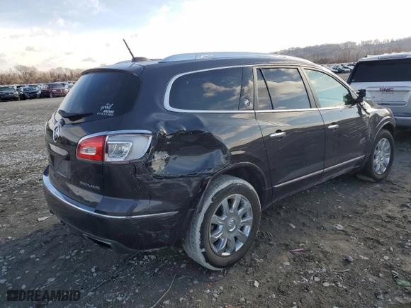 2017 Buick Enclave Leather with VIN 5GAKRBKDXHJ319763, listed as a Copart auction lot 43574925 with 131,002 mi miles and Salvage Title. Bid and sale history available at carsss.com. Image 3.