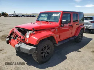 2018 Jeep Wrangler Unlimited Sahara with VIN 1C4HJWEG0JL923216, listed as a Copart auction lot 53347605 with 129,843 mi miles and Salvage title. Bid and sale history available at DreamBid. Image 1.