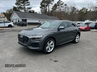 2019 Audi Q8 Premium Plus z VIN WA1BVAF19KD028045, wystawiony jako Copart lot #48666925 z przebiegiem 112 755 mil mil oraz Czysty tytuł • Clean title. Historia ofert i sprzedaży dostępna na DreamBid. Obrazek 2.