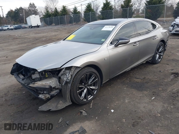 2018 Lexus LS 500 z VIN JTHC51FFXJ5002387, wystawiony jako IAAI lot #41178208 z przebiegiem 56 142 mil mil oraz . Historia ofert i sprzedaży dostępna na DreamBid. Obrazek 2.