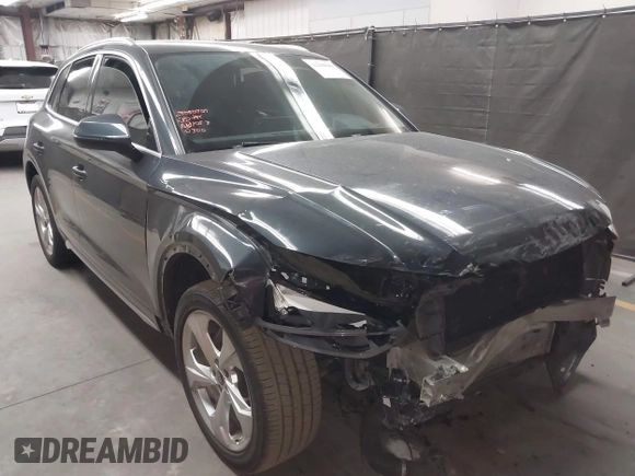 2021 Audi Q5 Premium Plus z VIN WA1BAAFY6M2130300, wystawiony jako IAAI lot #42250661 z przebiegiem 49 147 mil mil oraz . Historia ofert i sprzedaży dostępna na DreamBid. Obrazek 1.