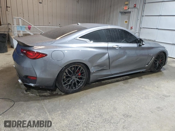 2017 Infiniti Q60 Red Sport 400 with VIN JN1FV7EL0HM701619, listed as a Copart auction lot 82981704 with 58,798 mi miles and Salvage title. Bid and sale history available at DreamBid. Image 3.