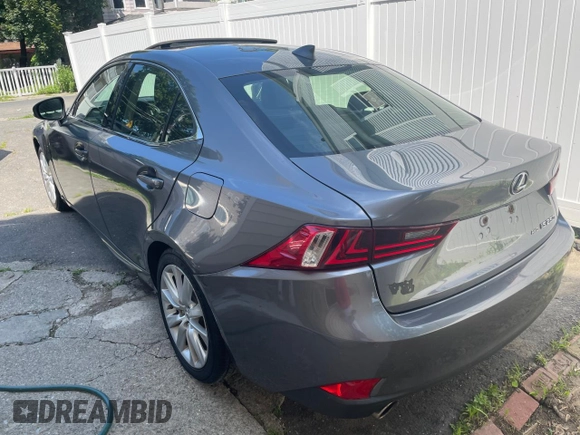 2015 Lexus IS 250 with VIN JTHCF1D20F5018151, listed as a Copart auction lot 63795745 with 130,962 mi miles and Salvage title. Bid and sale history available at DreamBid. Image 3.