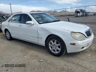 2000 Mercedes-Benz S-Class with VIN WDBNG75J0YA111650, listed as a Copart auction lot 63866844 with 245,363 mi miles and Salvage Title. Bid and sale history available at carsss.com. Image 4.