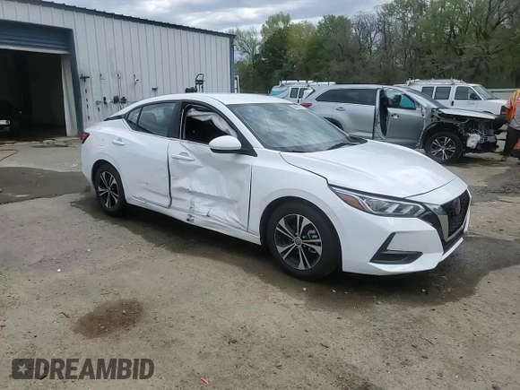 2021 Nissan Sentra SV with VIN 3N1AB8CV1MY280854, listed as a Copart auction lot 50666145 with 50,345 mi miles and Salvage Title. Bid and sale history available at DreamBid. Image 13.