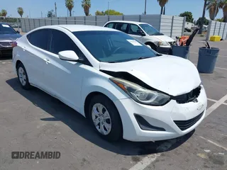 2016 Hyundai Elantra SE with VIN 5NPDH4AE3GH698547, listed as a IAAI auction lot 42564630 with 100,565 mi miles and . Bid and sale history available at DreamBid. Image 1.