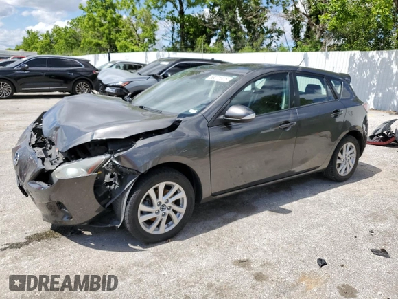 2013 Mazda 3 i Grand Touring with VIN JM1BL1M71D1806779, listed as a Copart auction lot 58071825 with 126,838 mi miles and Salvage title. Bid and sale history available at DreamBid. Image 1.