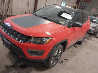 2017 Jeep Compass Trailhawk with VIN 3C4NJDDB1HT646801, listed as a IAAI auction lot 41401859 with 111,339 mi miles and . Bid and sale history available at DreamBid. Image 2.