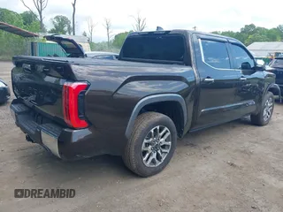 2024 Toyota Tundra 1794 Edition with VIN 5TFMA5DB5RX145336, listed as a IAAI auction lot 42203766 with 16,781 mi miles and . Bid and sale history available at DreamBid. Image 4.