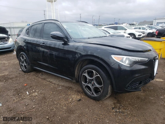 2018 Alfa Romeo Stelvio Sport with VIN ZASFAKPN0J7B63249, listed as a Copart auction lot 84498964 with 76,590 mi miles and Salvage Title. Bid and sale history available at carsss.com. Image 4.