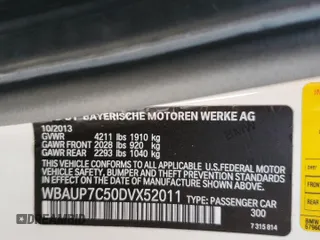2013 BMW 1 Series 128i with VIN WBAUP7C50DVX52011, listed as a Copart auction lot 71388914 with 51,081 mi miles and Salvage Title. Bid and sale history available at carsss.com. Image 15.