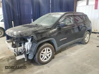2018 Jeep Compass Sport with VIN 3C4NJCAB5JT133880, listed as a Copart auction lot 49858115 with 192,652 mi miles and Salvage Title. Bid and sale history available at carsss.com. Image 1.