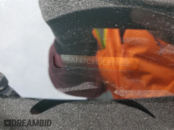 2013 BMW 5 Series 535i with VIN WBAFR7C51DC824056, listed as a Copart auction lot 48257915 with 96,328 mi miles and Salvage Title. Bid and sale history available at DreamBid. Image 12.