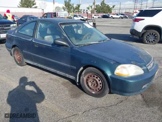 1997 Honda Civic DX with VIN 1HGEJ622XVL073128, listed as a IAAI auction lot 41721903 with 177,616 mi miles. Bid and sale history available at carsss.com. Image 1.