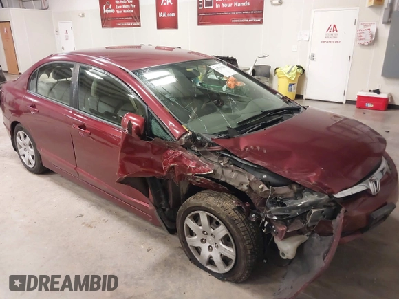 2008 Honda Civic LX with VIN 1HGFA165X8L071637, listed as a IAAI auction lot 41579354 with 239,735 mi miles and . Bid and sale history available at DreamBid. Image 1.