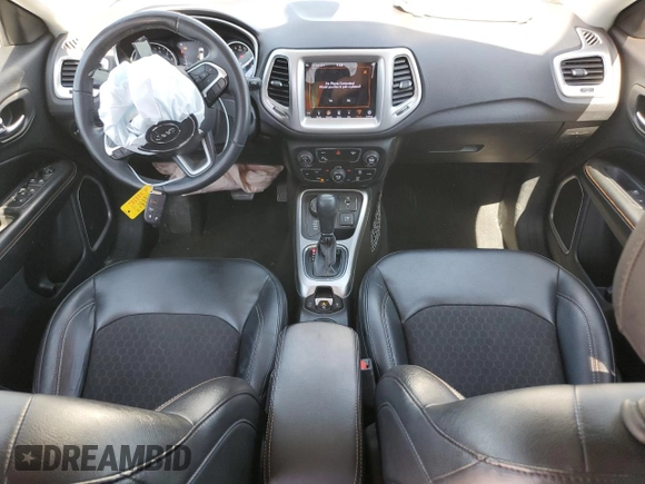 2018 Jeep Compass Latitude with VIN 3C4NJDBB5JT306138, listed as a Copart auction lot 50332855 with 102,844 mi miles and Salvage Title. Bid and sale history available at carsss.com. Image 8.