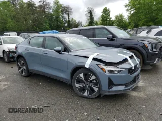2023 Polestar 2 with VIN YSMED3KA5PL131679, listed as a Copart auction lot 54813885 with 23,960 mi miles and Clean Title. Bid and sale history available at DreamBid. Image 4.