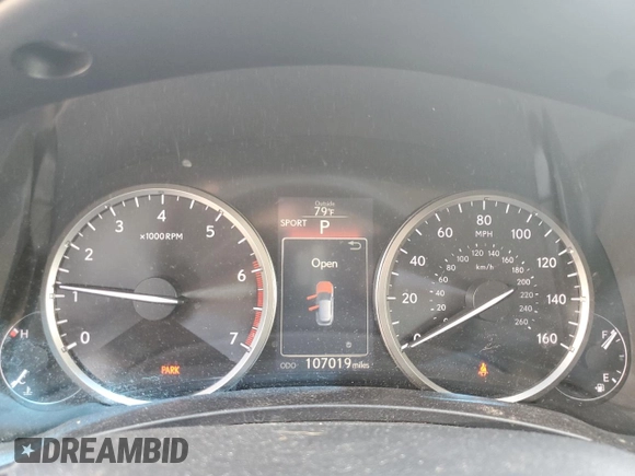 2015 Lexus NX 200t with VIN JTJBARBZ8F2026944, listed as a Copart auction lot 55088115 with 107,019 mi miles and Salvage title. Bid and sale history available at DreamBid. Image 9.