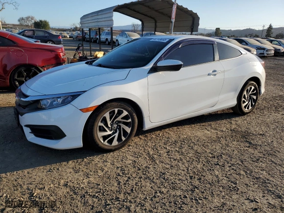 2017 Honda Civic Coupe LX-P with VIN 2HGFC4B09HH308251, listed as a Copart auction lot 46749665 with 87,417 mi miles and Salvage Title. Bid and sale history available at carsss.com. Image 1.