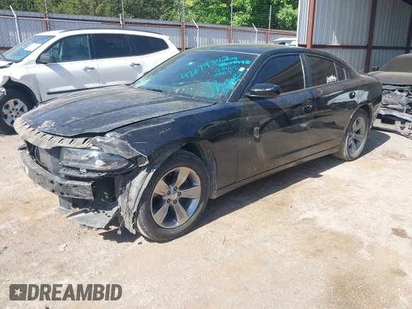 2015 Dodge Charger SXT with VIN 2C3CDXHG5FH928553, listed as a IAAI auction lot 42279342 with 129,402 mi miles and . Bid and sale history available at DreamBid. Image 2.