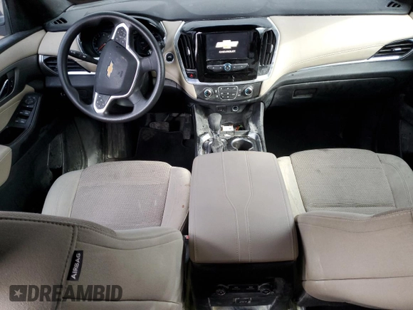 2022 Chevrolet Traverse LS with VIN 1GNEVFKW3NJ194785, listed as a Copart auction lot 89382785 with 30,809 mi miles and Salvage Title. Bid and sale history available at carsss.com. Image 8.