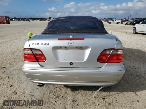 2003 Mercedes-Benz CLK 320 with VIN WDBLK65GX3T137352, listed as a Copart auction lot 77494384 with Not Provided miles and Non Repairable. Bid and sale history available at DreamBid. Image 6.