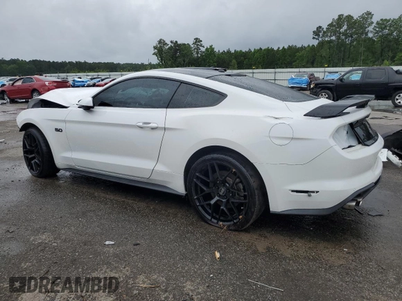 2018 Ford Mustang GT z VIN 1FA6P8CF1J5125457, wystawiony jako Copart lot #55941745 z przebiegiem 55 157 mil mil oraz Szkoda całkowita • Salvage title. Historia ofert i sprzedaży dostępna na DreamBid. Obrazek 2.