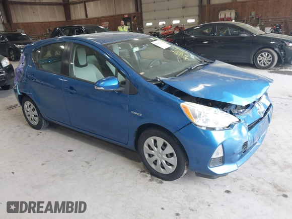 2012 Toyota Prius One with VIN JTDKDTB32C1023106, listed as a IAAI auction lot 42185223 with 210,691 mi miles. Bid and sale history available at carsss.com. Image 1.