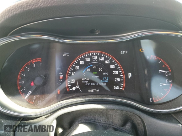 2014 Dodge Durango Limited with VIN 1C4SDHDT8EC348974, listed as a Copart auction lot 88202005 with 189,877 mi miles and Salvage title. Bid and sale history available at DreamBid. Image 9.