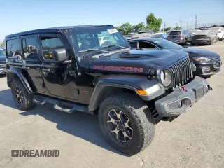 2018 Jeep Wrangler Unlimited Rubicon with VIN 1C4HJXFGXJW255881, listed as a Copart auction lot 62958975 with 39,439 mi miles and Salvage title. Bid and sale history available at DreamBid. Image 4.