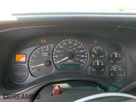 2002 Chevrolet Silverado 1500 LS with VIN 2GCEC19V421344357, listed as a Copart auction lot 53668705 with 233,608 mi miles and Salvage Title. Bid and sale history available at DreamBid. Image 9.