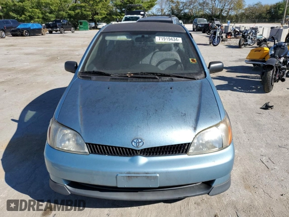 2000 Toyota ECHO with VIN JTDAT1230Y0098418, listed as a Copart auction lot 71919434 with 69,644 mi miles and Clean Title. Bid and sale history available at DreamBid. Image 5.