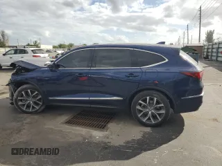 2023 Acura MDX w/Technology Package with VIN 5J8YD9H4XPL005638, listed as a Copart auction lot 85128684 with 24,850 mi miles and Salvage Title. Bid and sale history available at carsss.com. Image 2.