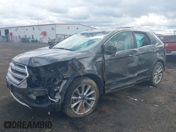 2017 Ford Edge Titanium with VIN 2FMPK4K90HBC22281, listed as a IAAI auction lot 41942400 with 82,111 mi miles. Bid and sale history available at carsss.com. Image 18.